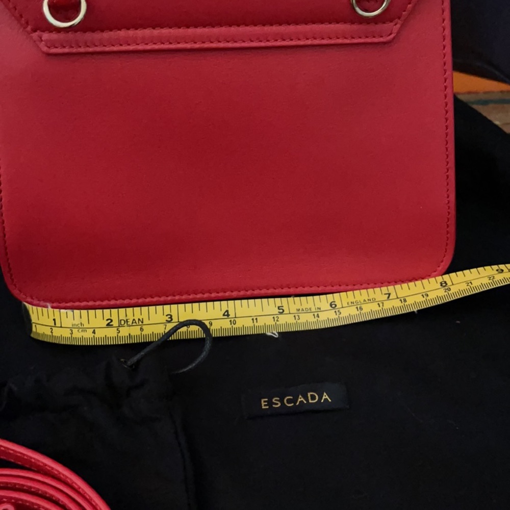 Escada Red cute sling bag Authentic with dust bag - Picture 11 of 16